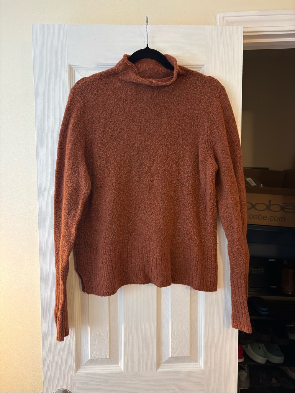 Madewell Rust Cowl Neck Sweater